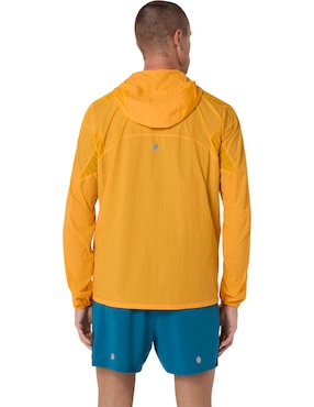 Chamarra para correr Asics Road Packable de hombre