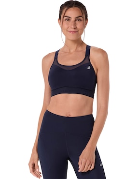 Top deportivo Asics Road Combination para correr mujer