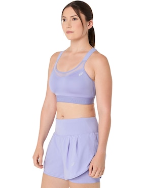 Top deportivo Asics Road Combination para correr mujer