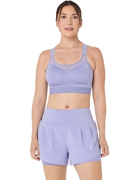 Top deportivo Asics Road Combination para correr mujer