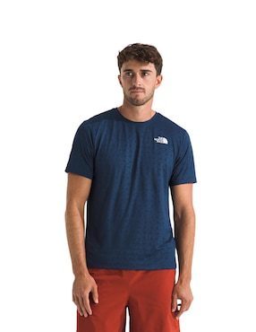 Playera deportiva para correr The North Face M 24/7 Pentadome Embossed Reg SS Tee de hombre