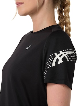 Playera deportiva para correr Asics de mujer