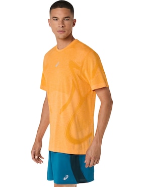 Playera deportiva para correr Asics de hombre