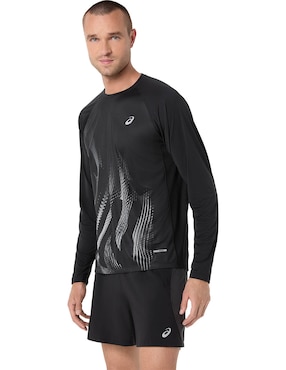 Playera deportiva para correr Asics de hombre