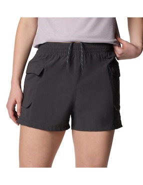 Short con bolsillos columbia para pesca mujer