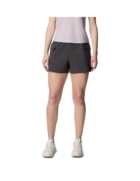 Short con bolsillos columbia para pesca mujer