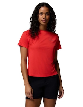 Playera deportiva para senderismo Columbia de mujer