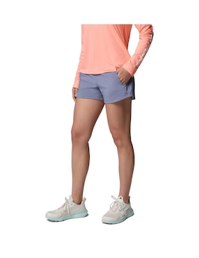 Short con bolsillos Columbia para pesca mujer