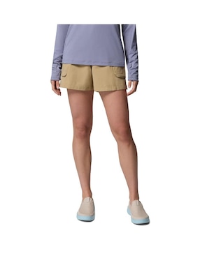 Short con bolsillos Columbia para pesca mujer