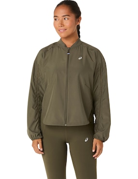 Chamarra para correr Asics Nagino Run Adjustable Jacket de mujer