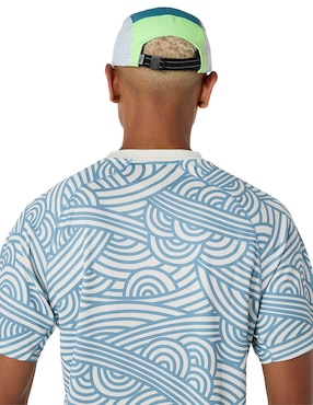 Playera deportiva para pádel Asics Padel Court All Over Print SS Top de hombre