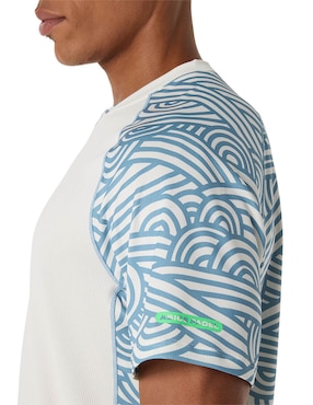 Playera deportiva para pádel Asics Padel Court All Over Print SS Top de hombre