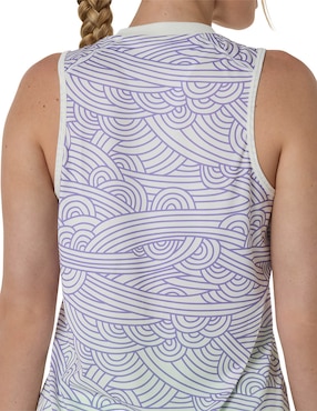 Playera deportiva para pádel Asics Padel Court All Over Print Tank de mujer