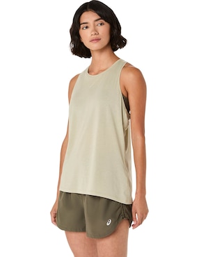 Playera deportiva para correr Asics Nagino Run Adjustable Tank de mujer
