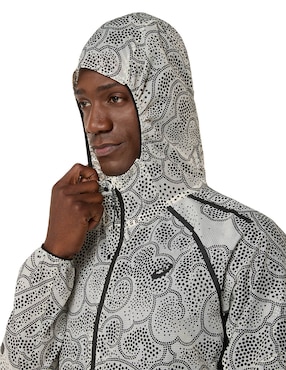 Chamarra impermeable para correr Asics de hombre