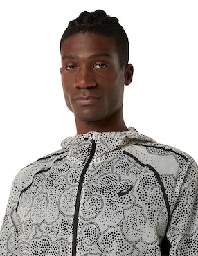 Chamarra impermeable para correr Asics de hombre