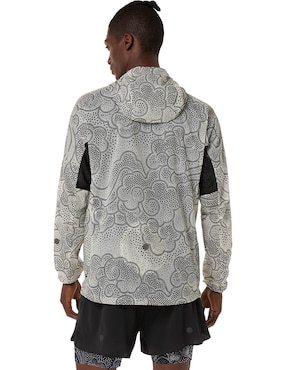 Chamarra impermeable para correr Asics de hombre