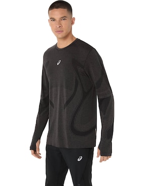 Playera deportiva para correr Asics Road Seamless LS Top de hombre
