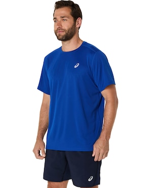 Playera deportiva para correr Asics Silver SS Top de hombre