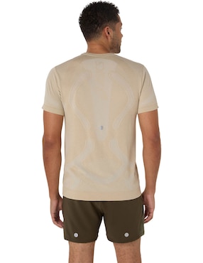 Playera deportiva para correr Asics Road Seamless SS Top de hombre