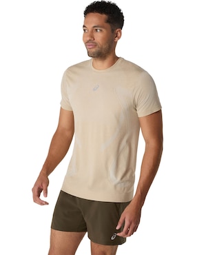 Playera deportiva para correr Asics Road Seamless SS Top de hombre