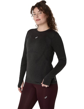 Playera deportiva para correr Asics Road Seamless LS Top de mujer