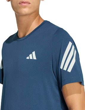 Playera deportiva para correr Adidas de hombre