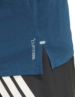 Playera deportiva para correr Adidas de hombre