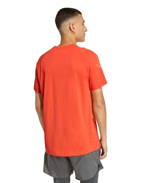 Playera deportiva para correr Adidas de hombre