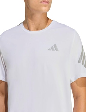 Playera deportiva para correr Adidas de hombre