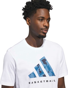 PLayera deportiva para básquetbol Adidas de hombre