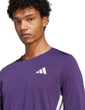 Playera deportiva para correr Adidas de hombre