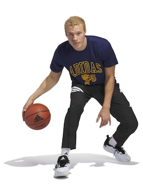 Playera deportiva para básquetbol Adidas de hombre