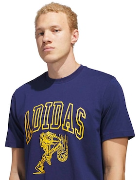 Playera deportiva para básquetbol Adidas de hombre