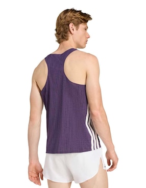 Playera deportiva para correr Adidas de hombre