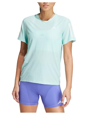 Playera deportiva para correr Adidas de mujer