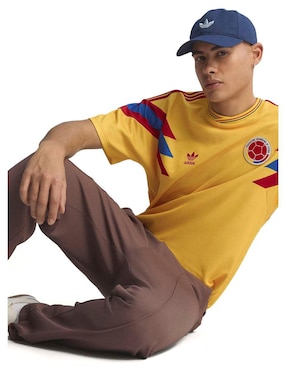Jersey de Selección de fútbol de Colombia local manga corta Adidas para hombre