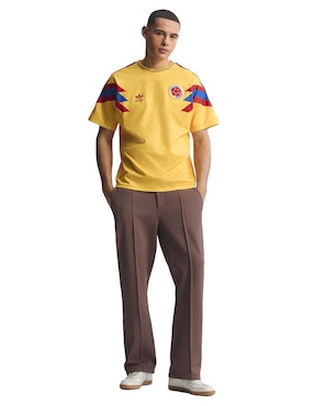 Jersey de Selección de fútbol de Colombia local manga corta Adidas para hombre