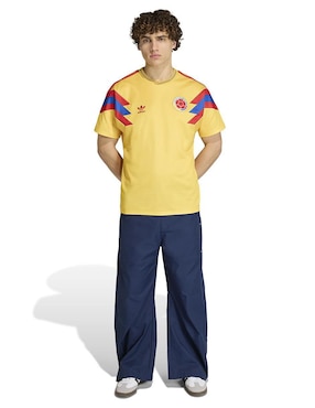 Jersey de Selección de fútbol de Colombia local manga corta Adidas para hombre