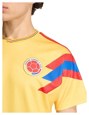 Jersey de Selección de fútbol de Colombia local manga corta Adidas para hombre