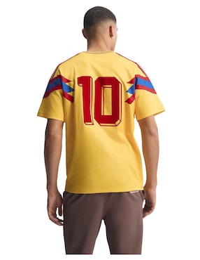 Jersey de Selección de fútbol de Colombia local manga corta Adidas para hombre