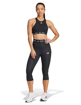 Malla Adidas TechFit compresión media para mujer