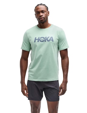Playera deportiva para correr Hoka de hombre