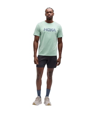Playera deportiva para correr Hoka de hombre