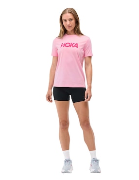 Playera deportiva para correr Hoka de mujer