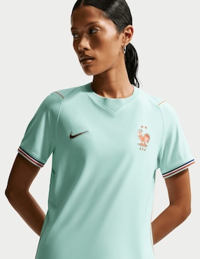 Jersey de Selección de Fútbol de Francia visitante manga corta Nike para mujer