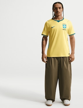 Jersey de Selección de Fútbol de Brasil local manga corta Nike para hombre