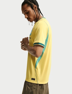 Jersey de Selección de Fútbol de Brasil local manga corta Nike para hombre