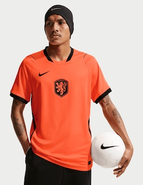 Jersey de Selección de Fútbol de los Países Bajos local manga corta Nike para hombre