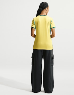 Jersey de selección de Fútbol de Brasil local manga corta Nike para mujer